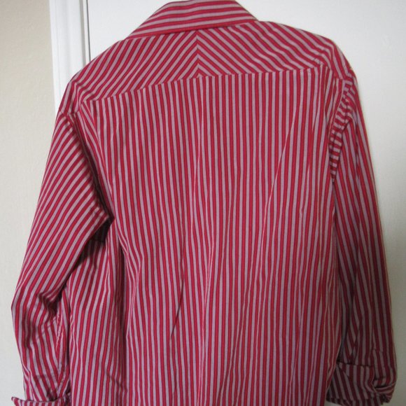 Peter England Striped Dress Shirt, Size L/42 - Picture 4 of 4